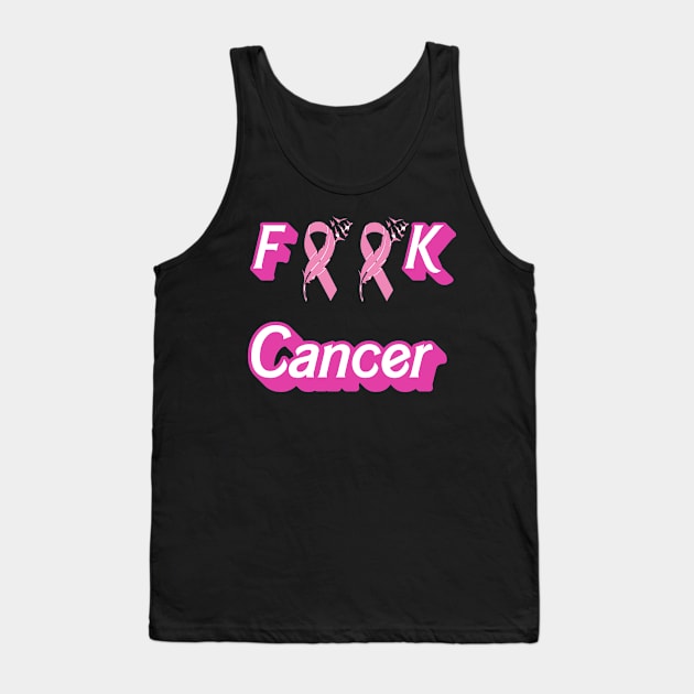 F Cancer Tank Top by Fly Beyond